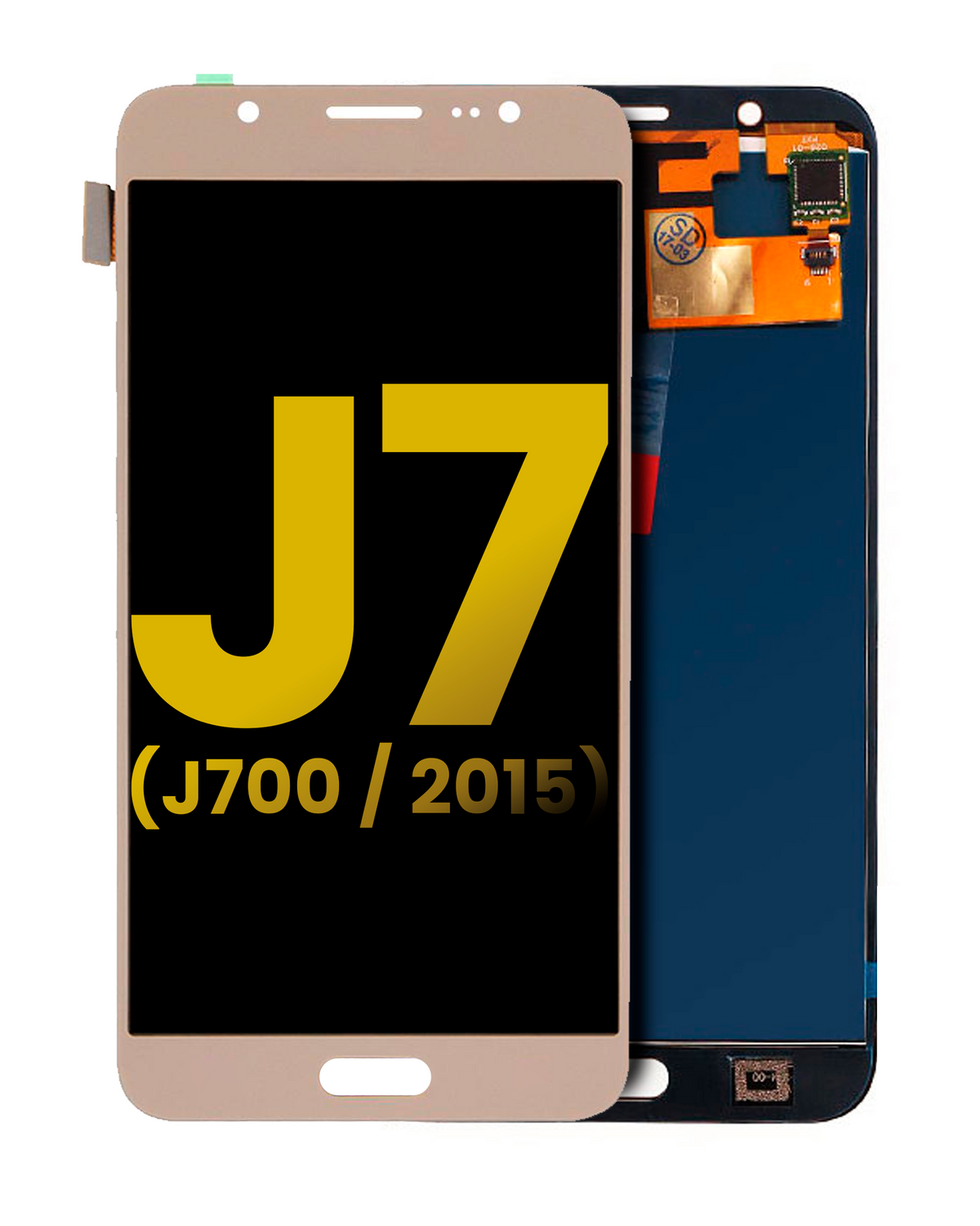 OLED Assembly Without Frame For Samsung Galaxy J7 (J700 / 2015) (Refurbished) (Gold)