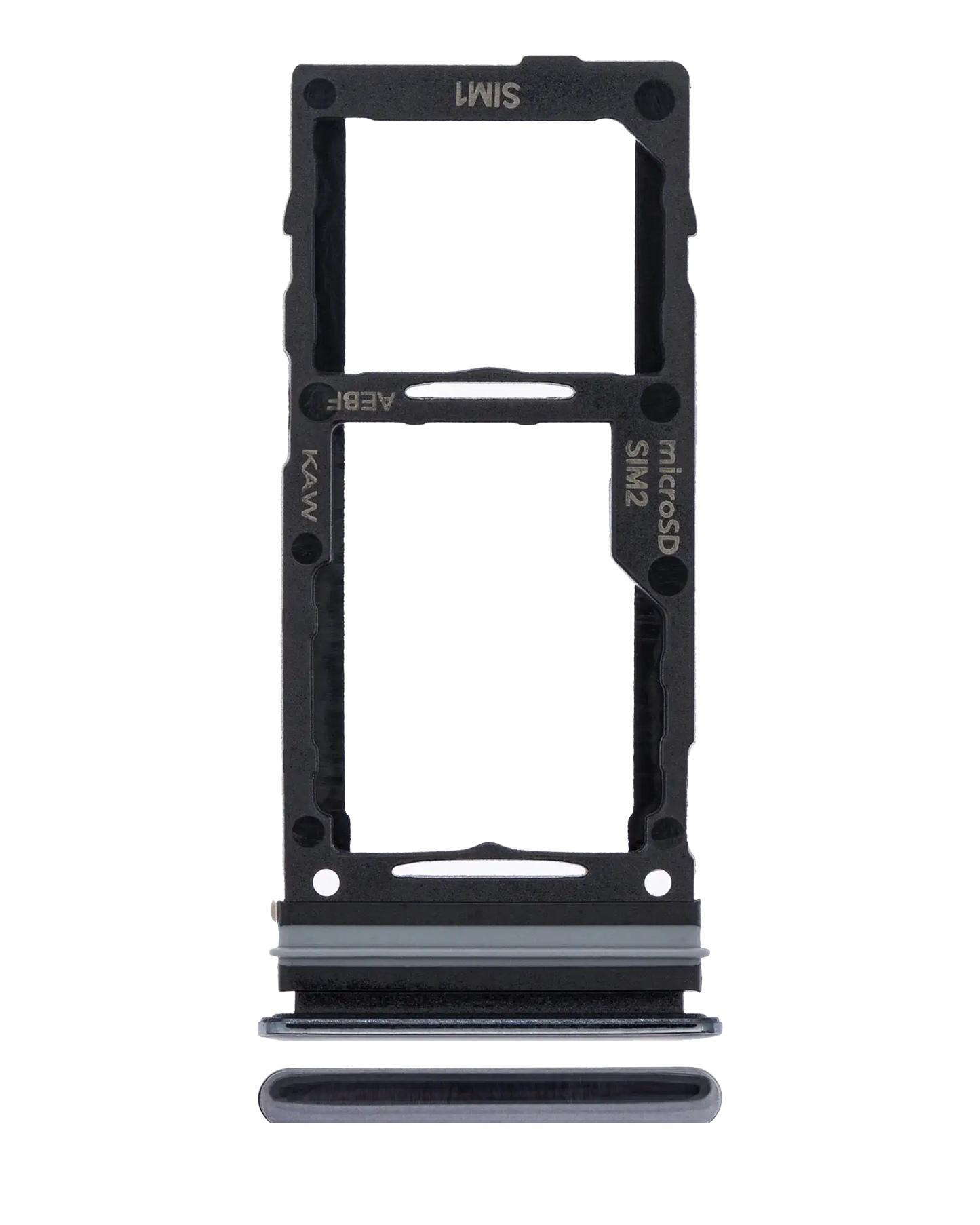 Dual Sim Card Tray For Samsung Galaxy A72 (A725 / 2021) (Awesome Black)
