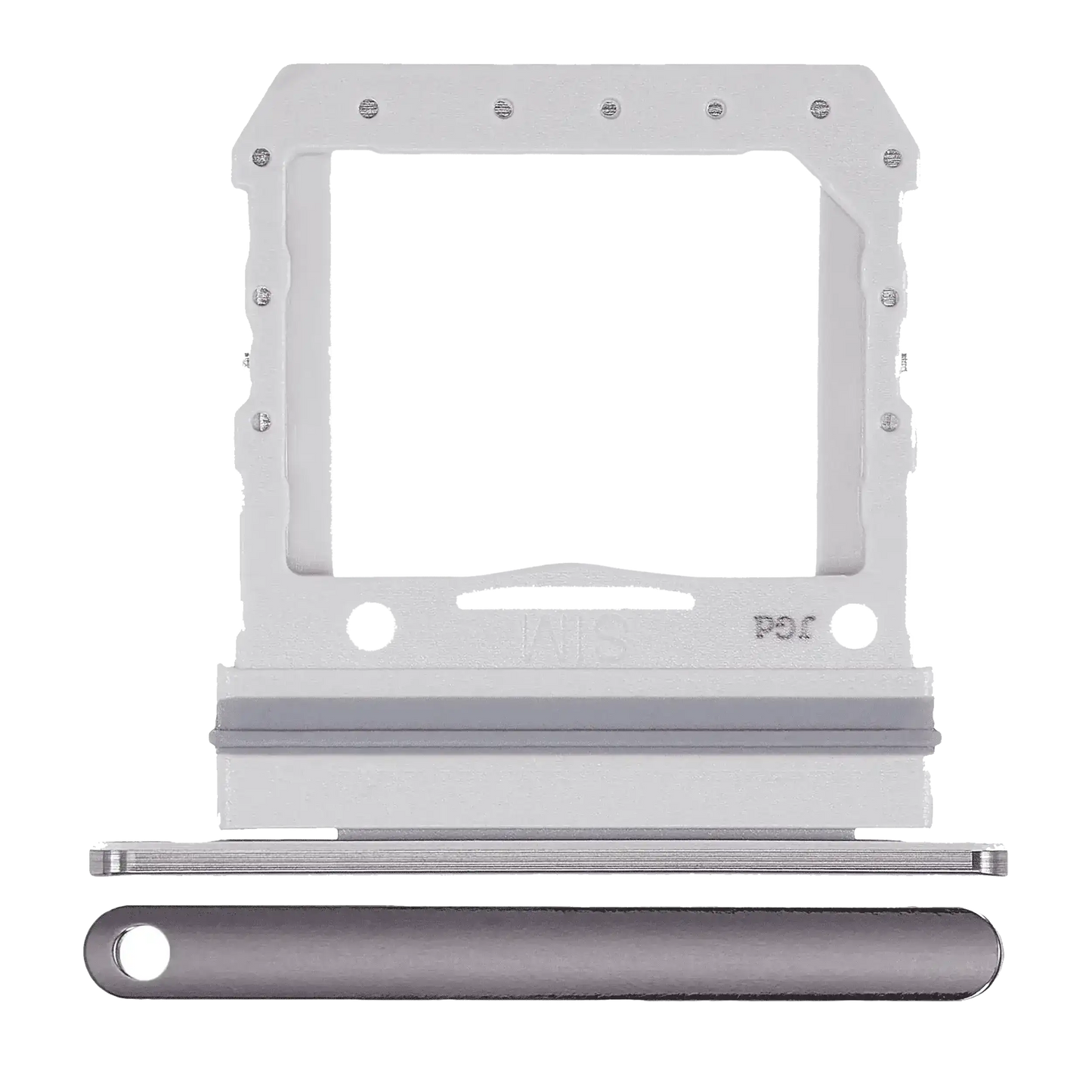 Single Sim Card Tray For Samsung Galaxy Z Flip 4G (F700) / Z Flip 5G (F707) (Mystic Gray)
