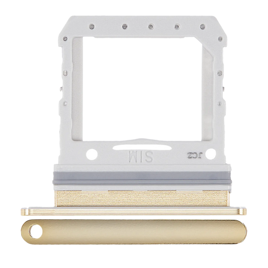 Single Sim Card Tray For Samsung Galaxy Z Flip 4G (F700) / Z Flip 5G (F707) (Mirror Gold)
