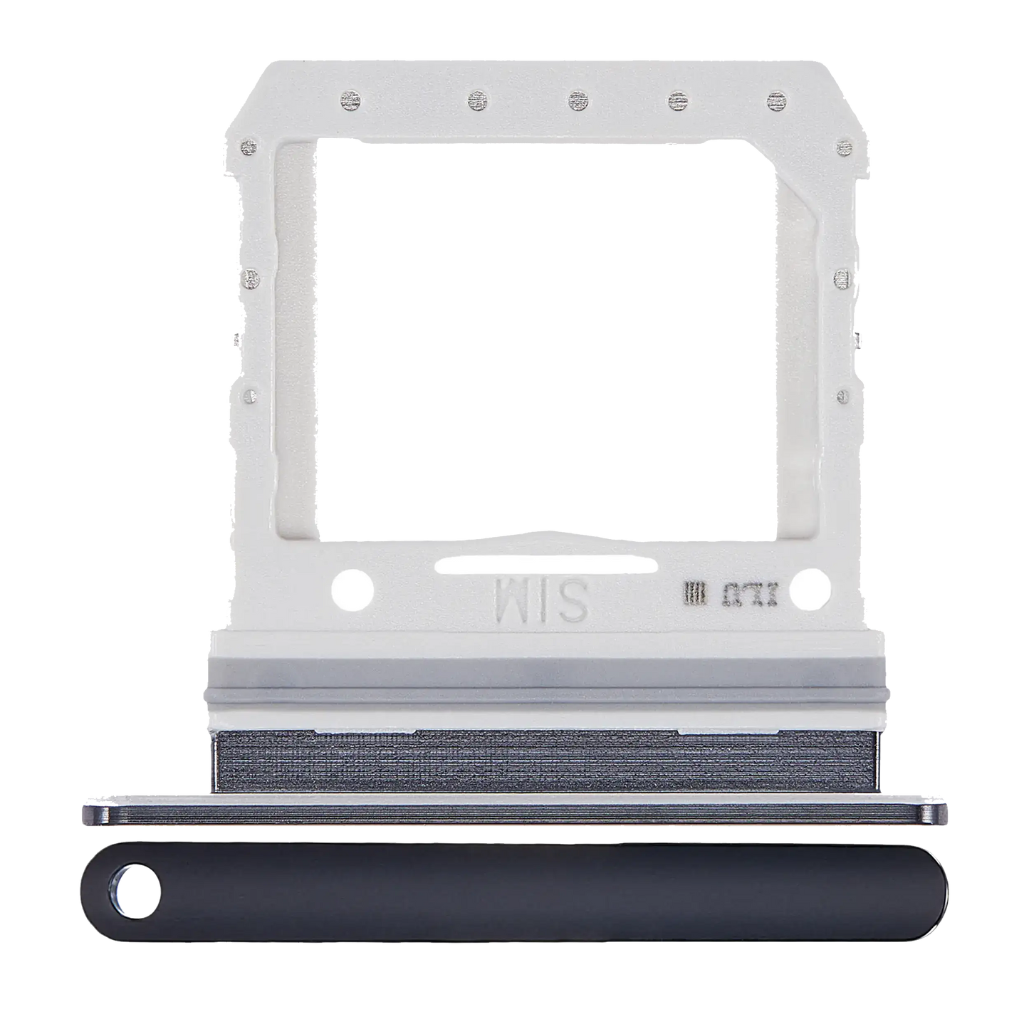 Single Sim Card Tray For Samsung Galaxy Z Flip 4G (F700) / Z Flip 5G (F707) (Mirror Black)
