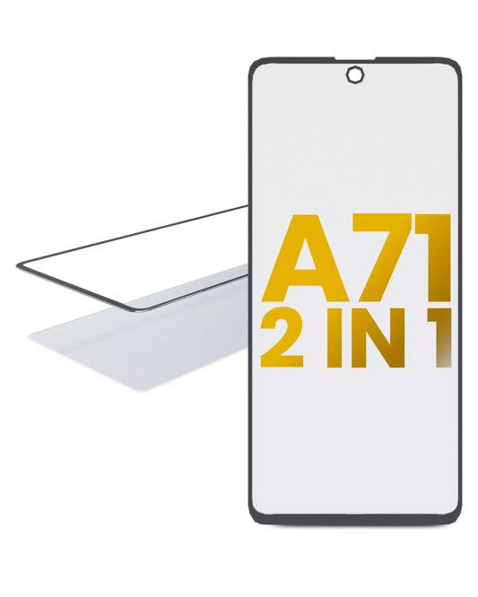 2 IN 1 Front Glass With OCA Pre-Installed For Samsung Galaxy A71 (A715 / 2020)