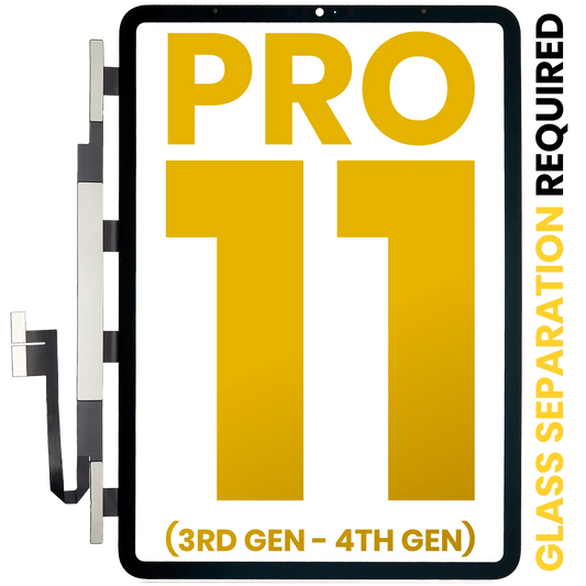 Digitizer For iPad Pro 11" 3rd Gen (2021) / Pro 11" 4th Gen (2022) (Glass Separation Required) (Premium) (All Colors)
