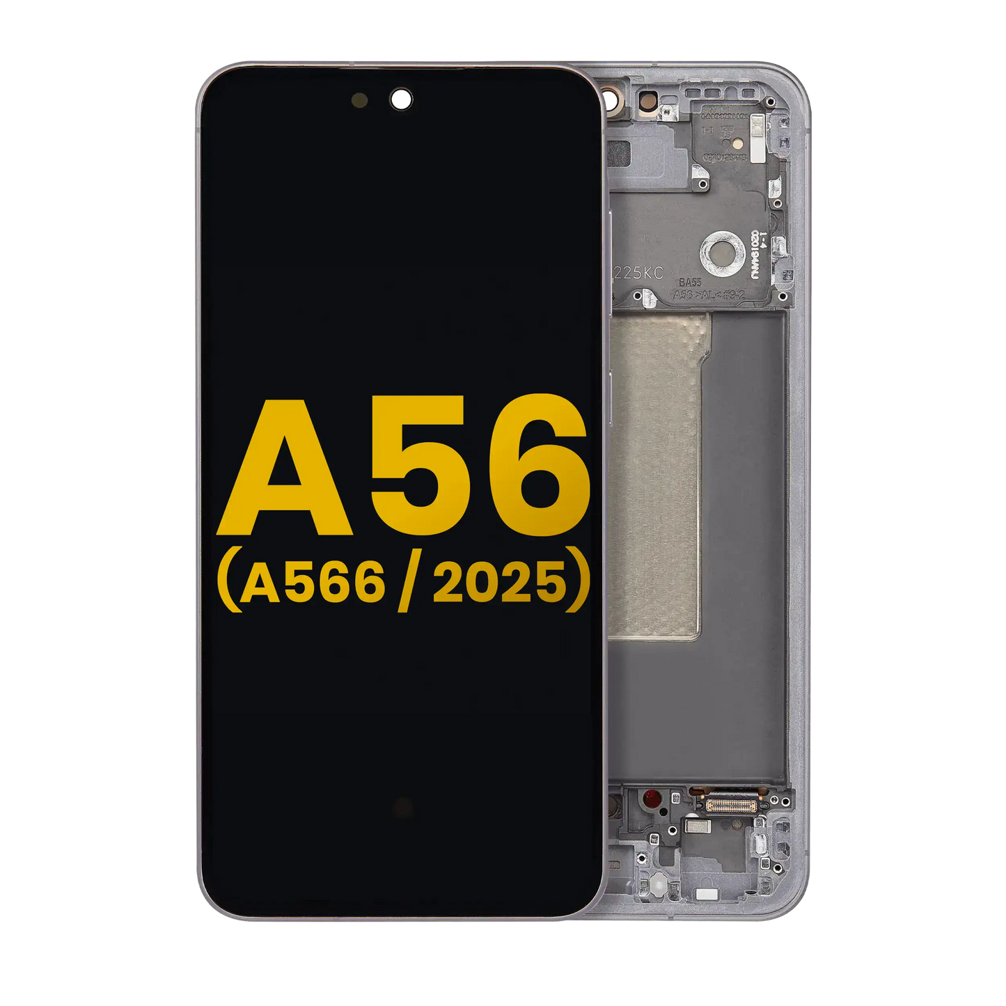 OLED Assembly With Frame For Samsung Galaxy A56 5G (A566 / 2025) (Refurbished) (Graphite)