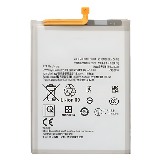 Replacement Battery For Samsung Galaxy A15 5G (A156 / 2023) (EB-BA156ABY) (Service Pack)