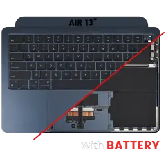Top Case with Battery and Keyboard (ANSI US) For MacBook Air 13" A3113 (2024) (Midnight)