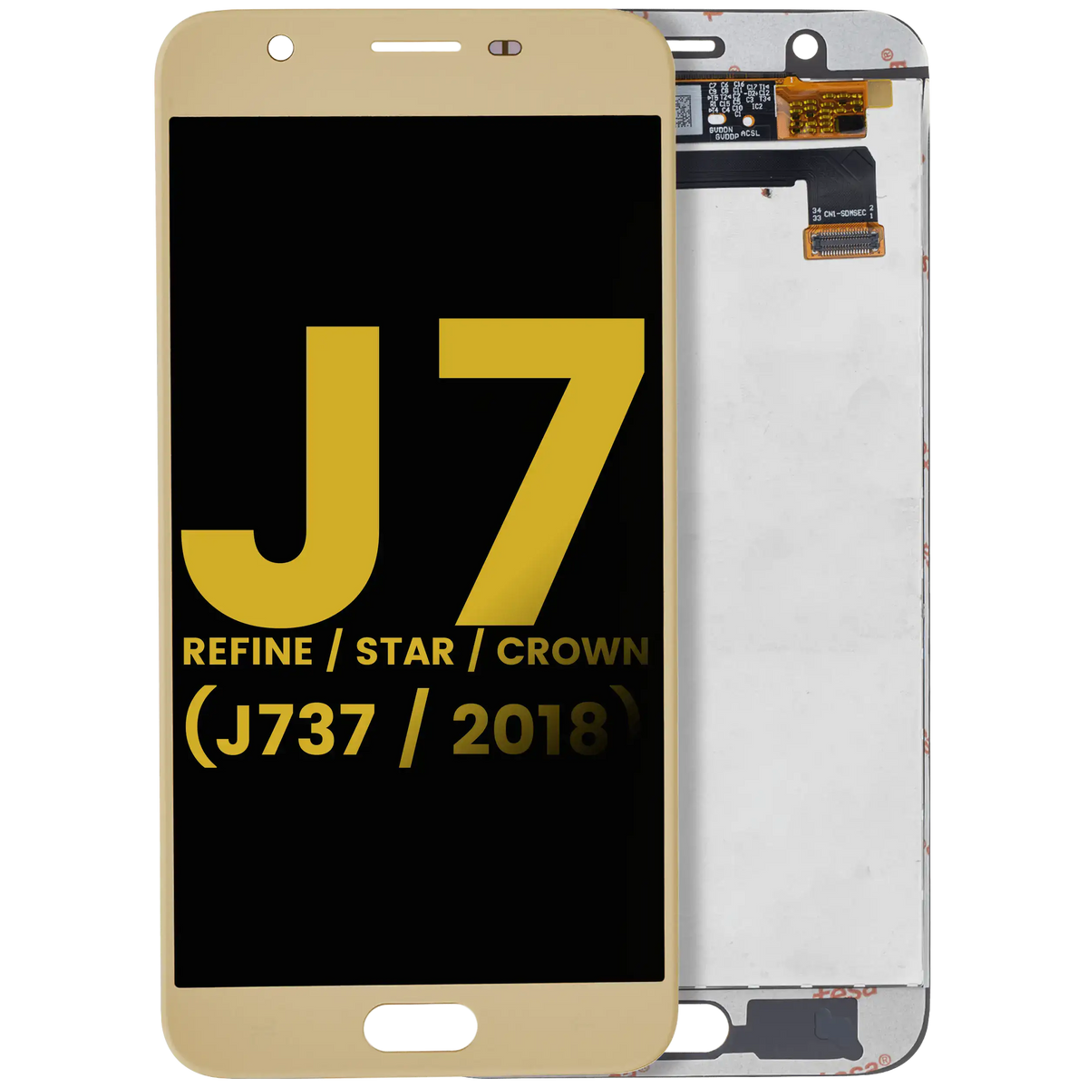 LCD Assembly Without Frame For Samsung Galaxy J7 Refine / Star / Crown (J737 / 2018) (Refurbished) (Gold)