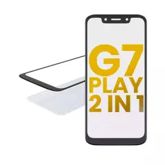 2 in 1 Front Glass With OCA Pre-Installed For Motorola Moto G7 Play (XT1952 / 2019)