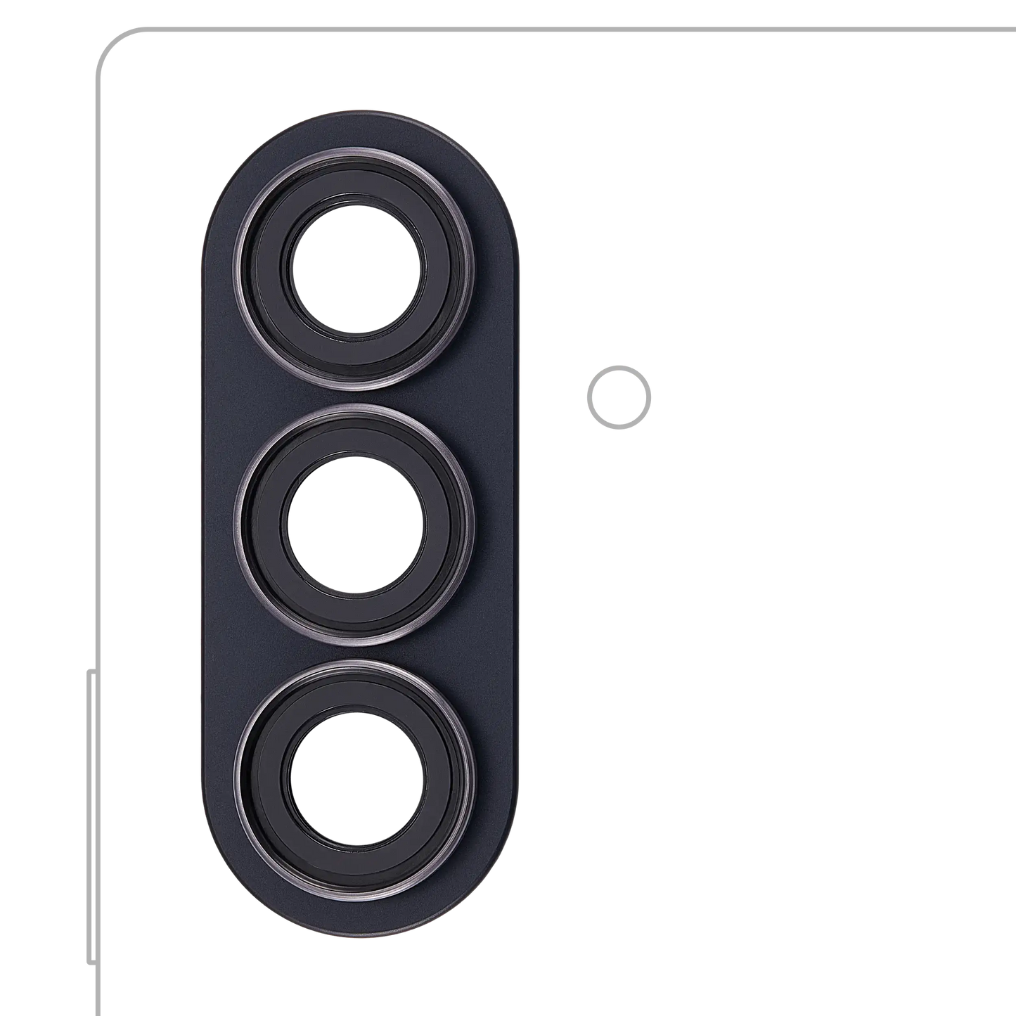 Back Camera Lens With Bezel Ring For Samsung Galaxy Z Fold 7 (F966) (Jet Black)