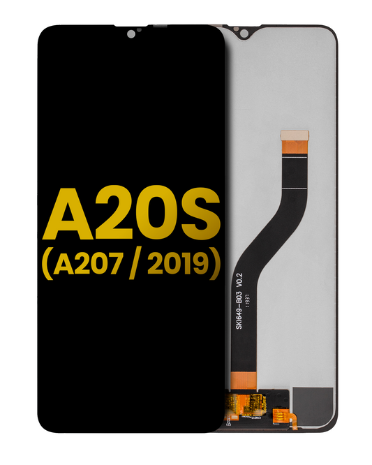 LCD Assembly Without Frame For Samsung Galaxy A20S (A207 / 2019) (Refurbished) (All Colors)