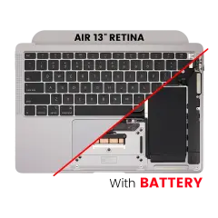 Top Case with Battery and Keyboard (ANSI US) For MacBook Air 13" A2179 (2020) (Used OEM Pull: Grade A) (Silver)