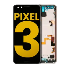 OLED Assembly With Frame For Google Pixel 3 (Refurbished) (Pink)