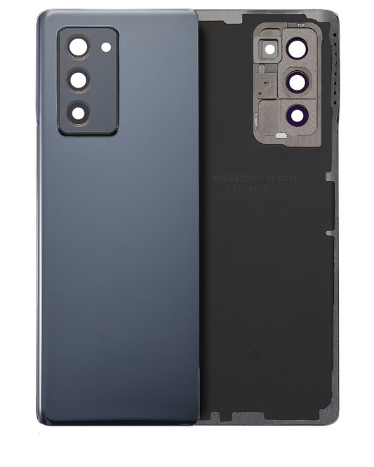 Back Cover Glass With Camera Lens For Samsung Galaxy Z Fold 2 5G (Premium) (Mystic Black)