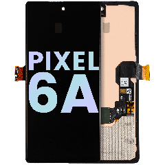 OLED Assembly With Frame (With Fingerprint Sensor) For Google Pixel 6A (Genuine OEM) (All Colors)