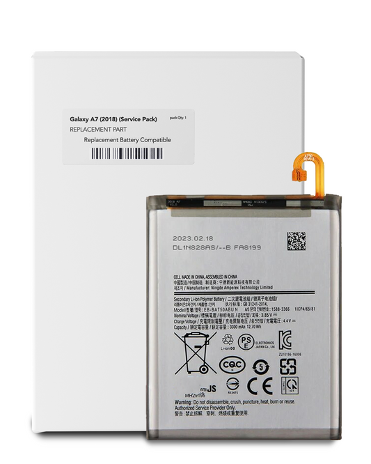 Replacement Battery For Samsung Galaxy A10 (A105 / 2019) / A7 (A750 / 2018) / A8s (G887 / 2018) / A8 (A810 / 2016) (Service Pack)