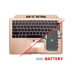 Top Case with Battery and Keyboard (ANSI US) For MacBook Air 13" A2179 (2020) (Used OEM Pull: Grade A) (Rose Gold)