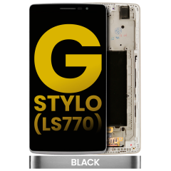 LCD Assembly With Frame For LG G Stylo (Refurbished) (Black)