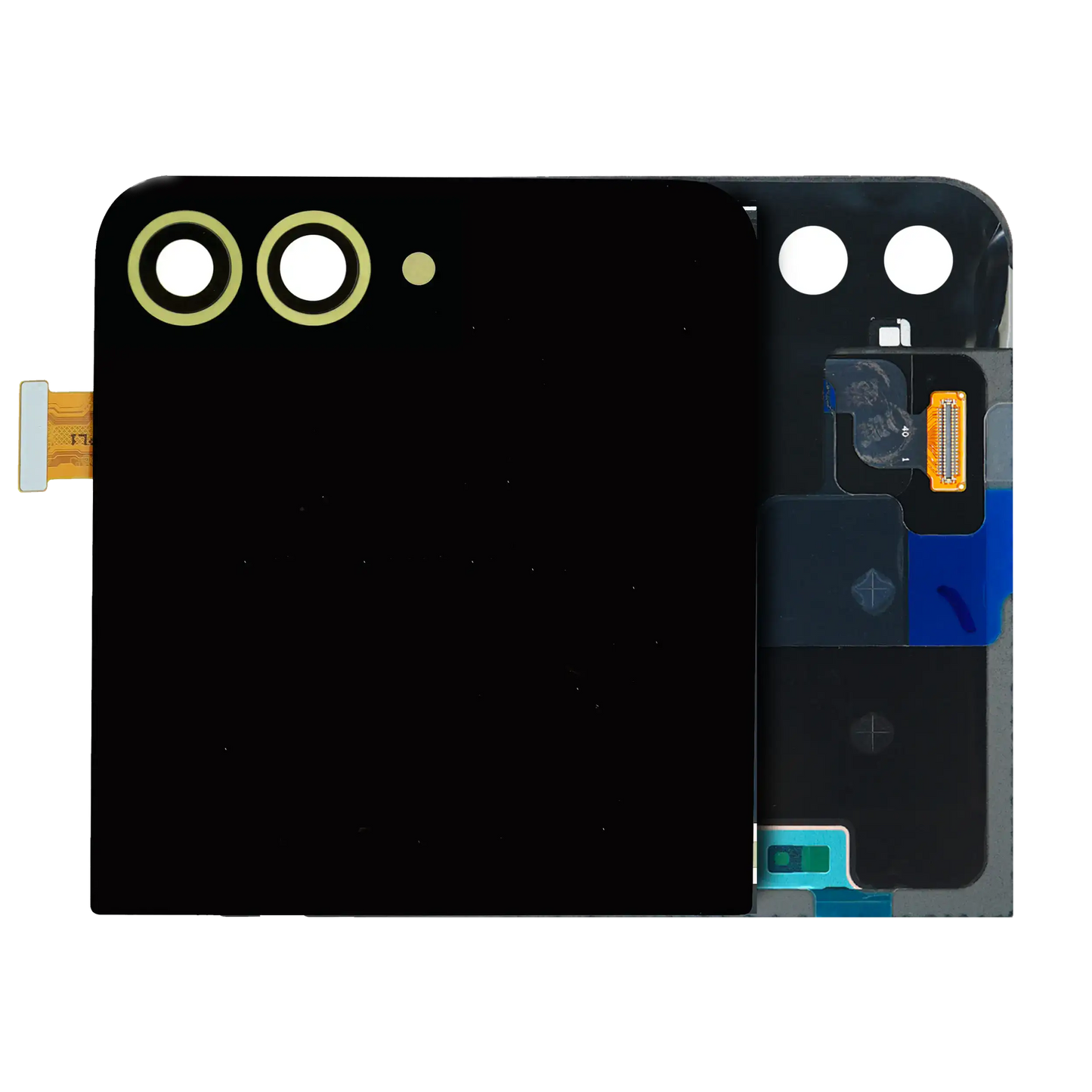 Outer OLED Assembly For Samsung Galaxy Z Flip 6 5G (US & International) (Used OEM Pull: Grade B/C) (Yellow)