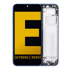 LCD Assembly With Frame For Motorola Moto E (XT2052 / 2020) (Refurbished) (Midnight Blue)