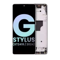 OLED Assembly With Frame For Motorola Moto G Stylus 5G (XT2419 / 2024) (Genuine OEM) (Caramel Latte)