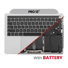 Top Case with Battery and Keyboard (ANSI US) For MacBook Pro 13" A1989 (2018-2019) (OEM New) (Space Gray)