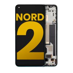 OLED Assembly With Frame For OnePlus Nord 2 5G (Refurbished) (Green Wood)