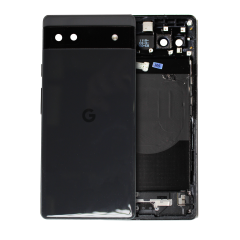 Back Housing For Google Pixel 6a (Used OEM Pull: Grade A) (Charcoal)