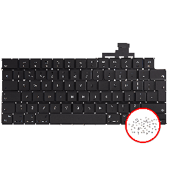Keyboard W/ Backlight & Screws For MacBook Air 13" (A2681 / Mid 2022) (UK English)