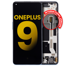 OLED Assembly With Frame For OnePlus 9 (International Version) (Refurbished) (Arctic Sky)