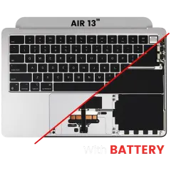 Top Case with Battery and Keyboard (ANSI US) For MacBook Air 13" A3113 (2024) (Silver)