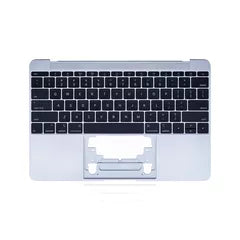 Top Case with Keyboard (ANSI US) and Microphone For MacBook 12" A1534 (2015) (Used OEM Pull: Grade A) (Space Gray)