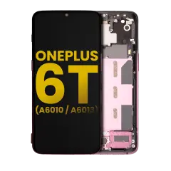 OLED Assembly With Frame For OnePlus 6T (A6010 / A6013) (Refurbished) (Thunder Purple)