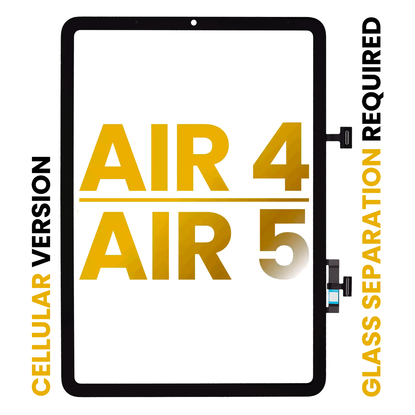 Digitizer For iPad Air 4 / Air 5 (Glass Separation Required) (Premium) (All Colors) (Cellular)