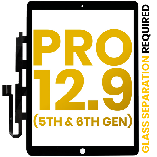 Digitizer For iPad Pro 12.9" 5th Gen (2021) / 12.9" 6th Gen (2022) (Glass Separation Required) (Premium) (All Colors)