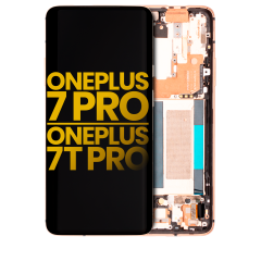 OLED Assembly With Frame For OnePlus 7 Pro / 7T Pro (Refurbished) (Almond)