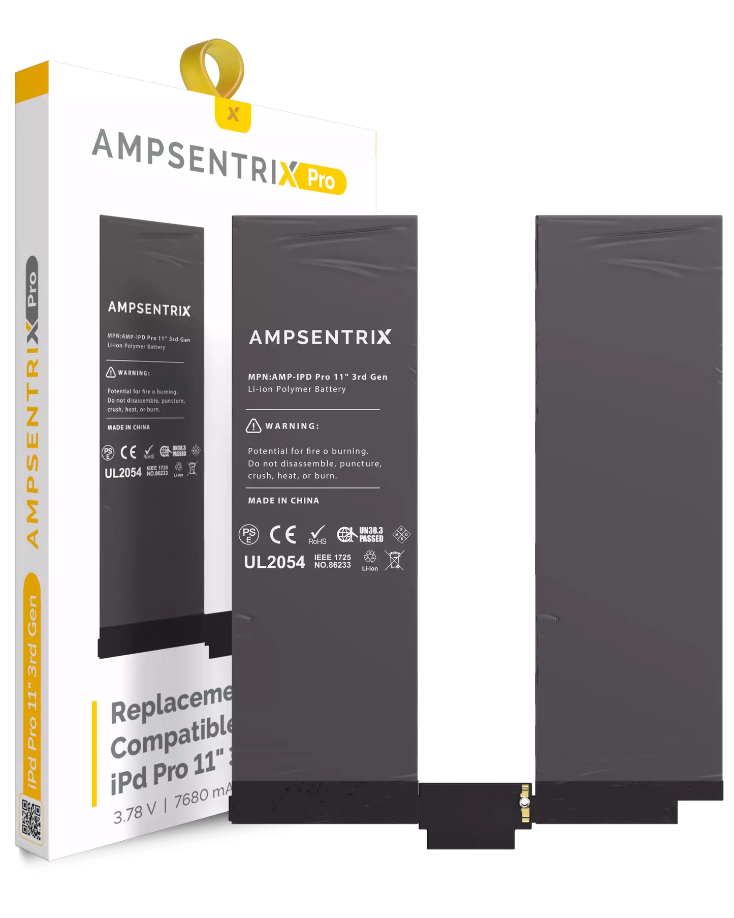 Replacement Battery For iPad Pro 11" 3rd Gen (2021) / Pro 11" 4th Gen (2022) (AmpSentrix Pro)