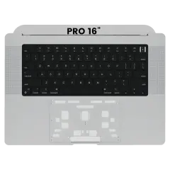 Top Case with Keyboard (ANSI US) For MacBook Pro 16" A2485 (2021) / A2780 (2023) (Used OEM Pull: Grade B/C) (Space Gray)