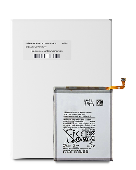Replacement Battery For Samsung Galaxy A20 (A205 / 2019) / A30 (A305 / 2019) / A30S (A307 / 2019) / A50 (A505 / 2019) / A50s (A507 / 2019) (EB-BA505ABU) (Service Pack)