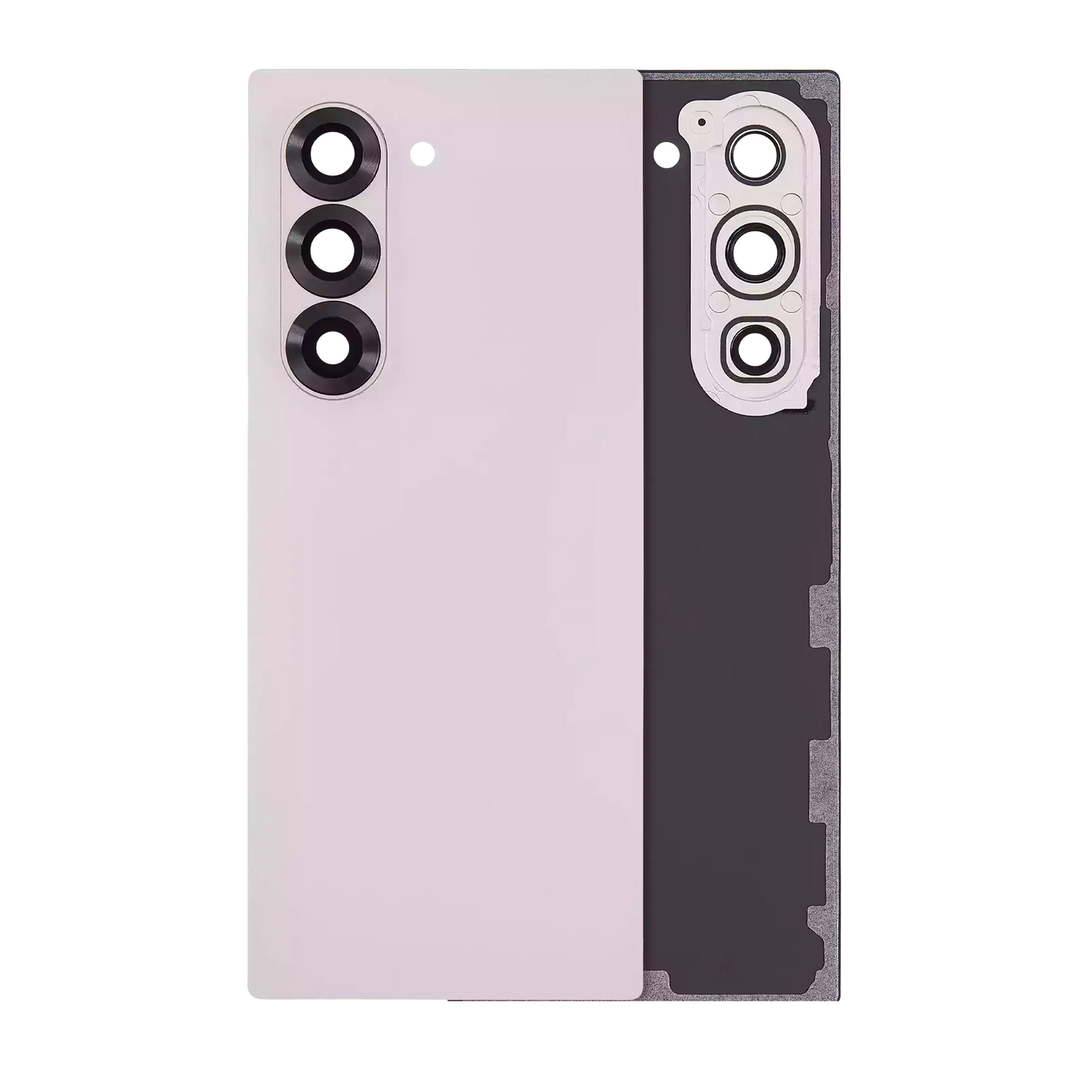 Back Cover Glass With Camera Lens For Samsung Galaxy Z Fold 6 5G (Aftermarket Plus) (Pink)