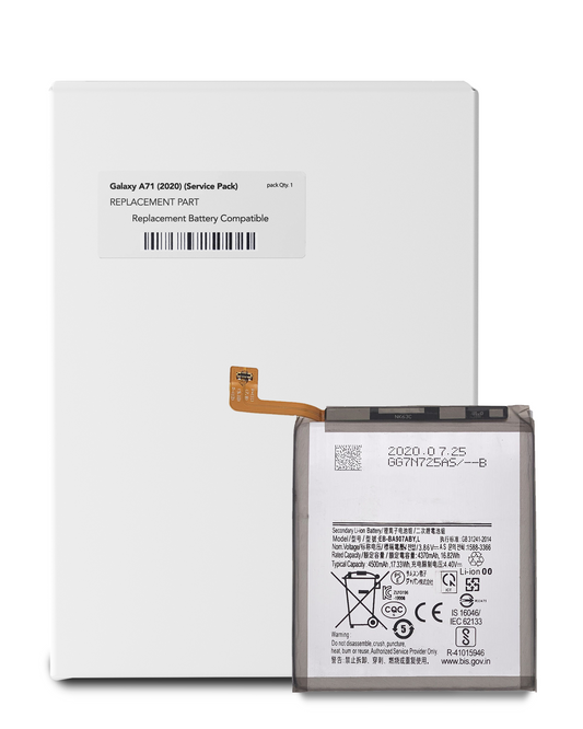 Replacement Battery For Samsung Galaxy A71 (A715 / 2020) (EB-BA715ABY) (Service Pack)