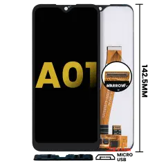 LCD Assembly With Frame For Samsung Galaxy A01 (US Model) (TYPE-C Frame) (Refurbished) (All Colors)