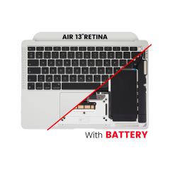 Top Case with Battery and Keyboard (ANSI US) For MacBook Air 13" A2337 (2020) (Used OEM Pull: Grade A) (Silver)
