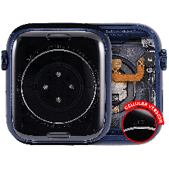 Housing Assembly Compatible For Watch Series 6 (44MM) (Used OEM Pull: Grade A) (Cellular Version) (Aluminum / Blue)