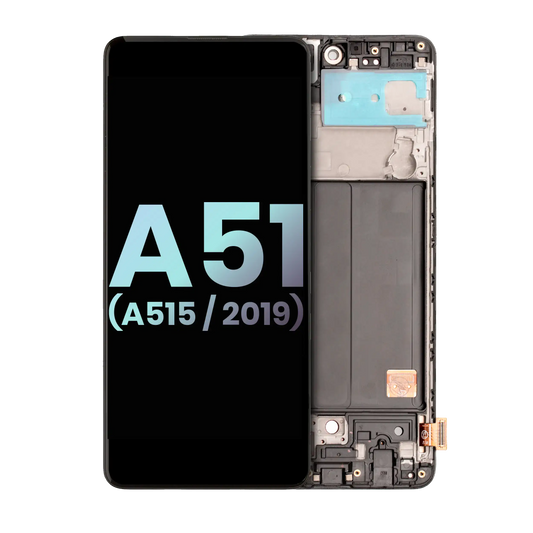 OLED Assembly With Frame For Samsung Galaxy A51 4G (A515 / 2019) (Service Pack) (All Colors)