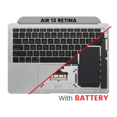 Top Case with Battery and Keyboard (ANSI US) For MacBook Air 13" A1932 (2018-2019) (OEM New) (Space Gray)