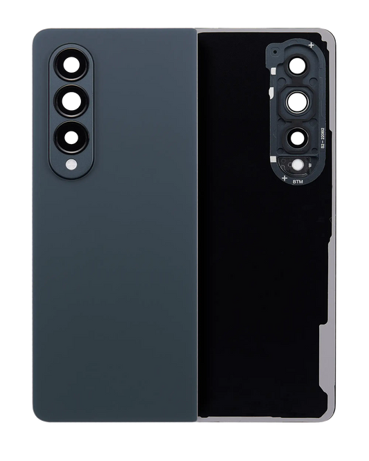 Back Cover Glass With Camera Lens For Samsung Galaxy Z Fold 4 (Service Pack) (Graygreen)
