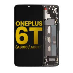 OLED Assembly With Frame For OnePlus 6T (A6010 / A6013) (Refurbished) (Mirror Black)