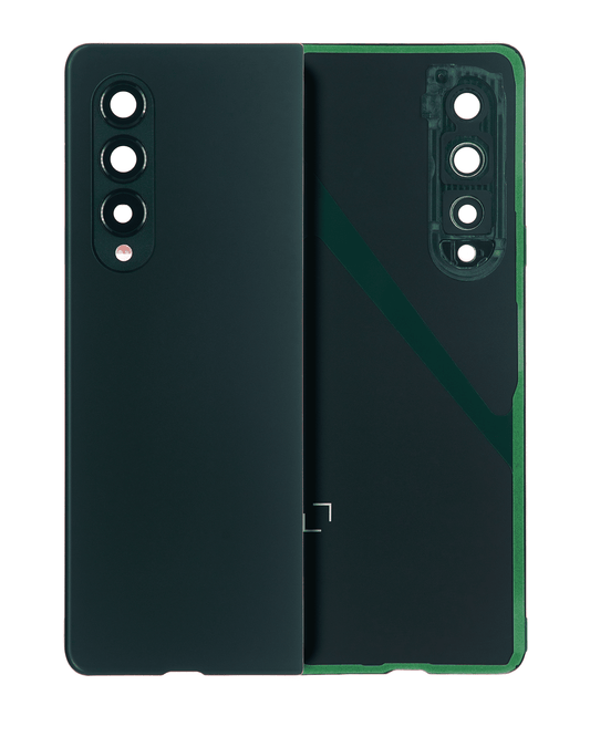 Back Cover Glass With Camera Lens For Samsung Galaxy Z Fold 3 5G (Premium) (Phantom Black)