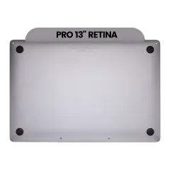 Bottom Case For MacBook Pro 13" A1708 (2016-2017) (Used OEM Pull: Grade B/C) (Space Gray)
