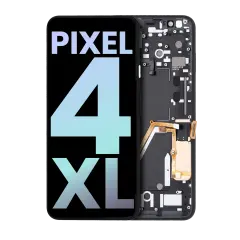 OLED Assembly With Frame For Google Pixel 4 XL (Genuine OEM) (Clearly White Power Button)